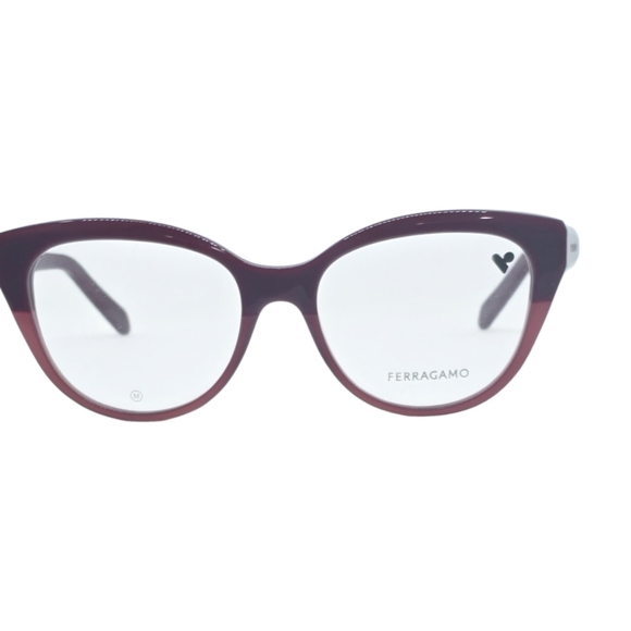 Salvatore Ferragamo Women's Deep Red Glasses - Picture 2 of 4